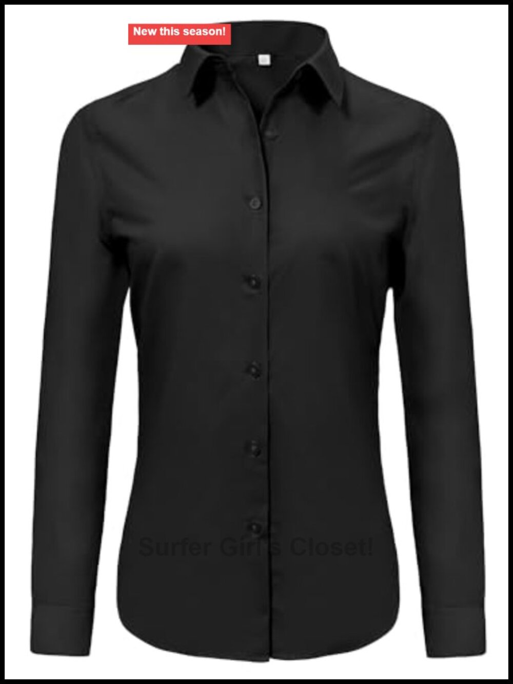 Women's Super Soft Wrinkle Free Button Down Shirt Long Sleeve Blouse